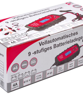IWH Acculader 4A, 6/12V, volautomatisch
