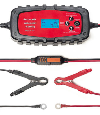 IWH Acculader 4A, 6/12V, volautomatisch