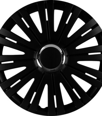 IWH wieldoppen Monaco zwart/chroom 14 inch (35,56 cm) - set van 4