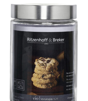Ritzenhoff & Breker bewaarpot VIO, rond, 1,2 liter.