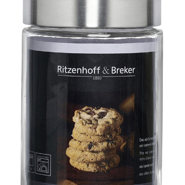 Ritzenhoff & Breker bewaarpot VIO, rond, 1,2 liter.