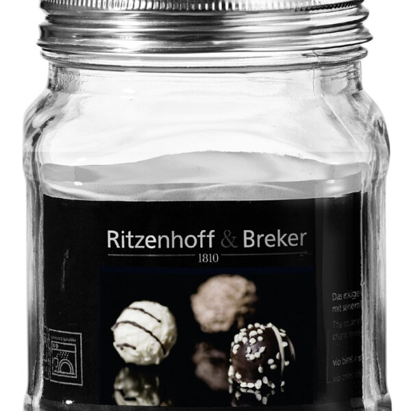 Opbergpot hoekig 0,9 liter