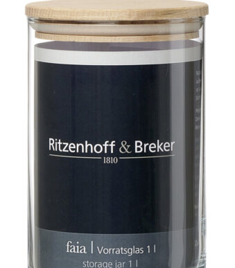 Ritzenhoff & Breker voorraadpot FAIA rond 1,0 liter