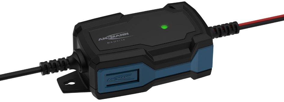 ANSMANN Acculader Auto 6-12V/1A Zwart/Blauw