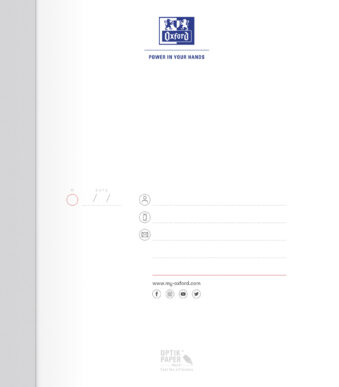 Oxford schrift geruit A5 - 96 bladzijden, gebrocheerd
