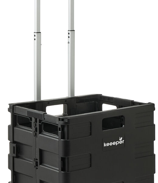 keeeper Opvouwbare transportkar 'Olli' met vouwbox, 45 liter