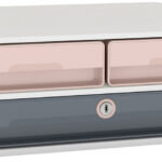 CEP ladekast MoovUp SECURE mineral 3 laden poederroze afsluitbaar