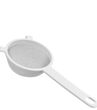 Metaltex fijnmazige zeef kunststof wit 70 mm diameter