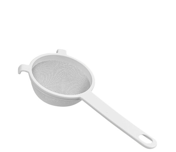 Metaltex fijnmazige zeef kunststof wit 70 mm diameter