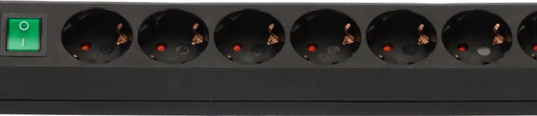 Brennenstuhl stekkerdoos Eco-Line 8-voudig zwart met schakelaar