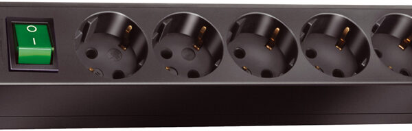 Brennenstuhl stekkerdoos Eco-Line 6-voudig zwart met schakelaar