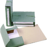 Extendos verzamelbox A4 karton groen met elastiek 70mm rug