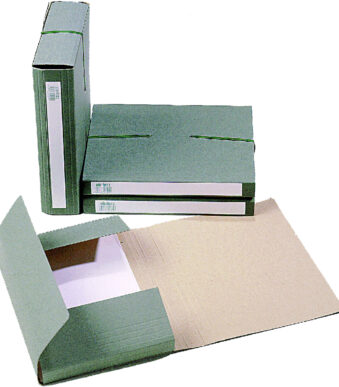 Extendos verzamelbox A4 karton groen met elastiek 70mm rug