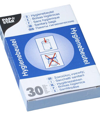 STARPAK Hygiënezakjes wit onbedrukt 150x280mm 30 stuks