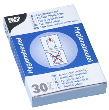 STARPAK Hygiënezakjes wit onbedrukt 150x280mm 30 stuks