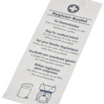 PAPSTAR hygiënezakjes papier bedrukt wit