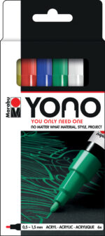 Marabu acrylstiften YONO, 0,5-1,5 mm, set van 6