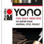 Marabu acrylmarker YONO 0,5-1,5 mm metaalkleuren, set van 4