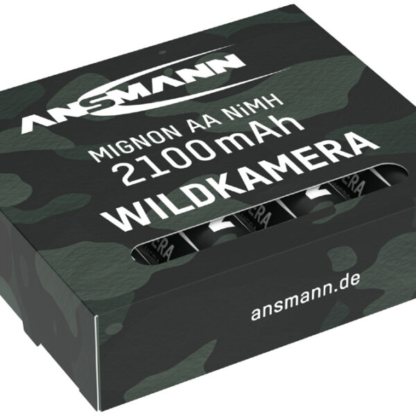 ANSMANN NiMH Oplaadbare Batterijen AA 2100 mAh voor Wildcamera's (4 stuks)