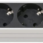 Brennenstuhl stekkerdoos 4-voudig aluminium zilver/zwart 2m kabel