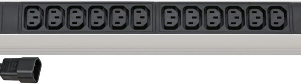 Brennenstuhl 19 inch stekkerdoos Alu-Line, 12-voudig