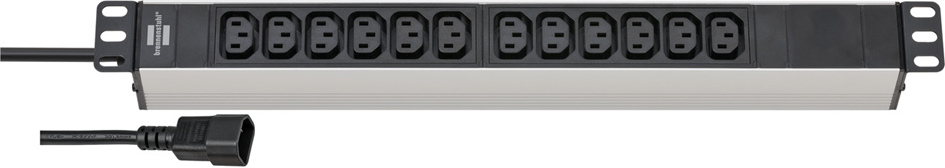Brennenstuhl 19 inch stekkerdoos Alu-Line, 12-voudig