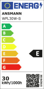 ANSMANN LED-wandstraler 30W met bewegingsmelder zwart