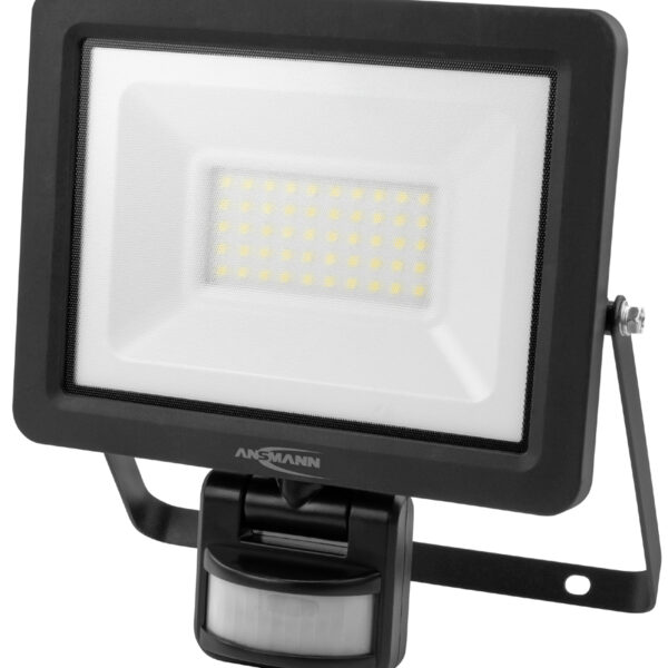 ANSMANN LED-wandstraler 30W met bewegingsmelder zwart