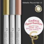 FABER-CASTELL Creative Marker GOLDFABER, 3 stuks blister