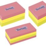 Tartan Notes Zelfklevende Notitieblokjes 51 x 38 mm, Neon, 100 Vel/Blok