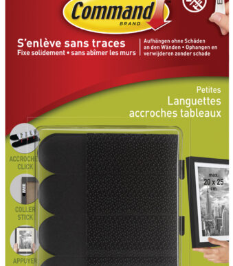 3M Command montagestrips voor afbeeldingen, maat S, zwart