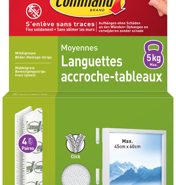 3M Command bevestigingsstrips voor schilderijen maat M, wit