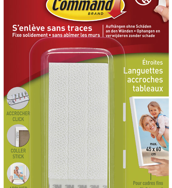 3M Command montagestrips voor fotolijsten, smal, maat M