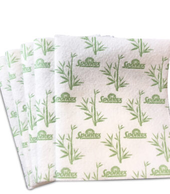 Spontex afwas- en huishoudoekjes bamboe, 5 stuks