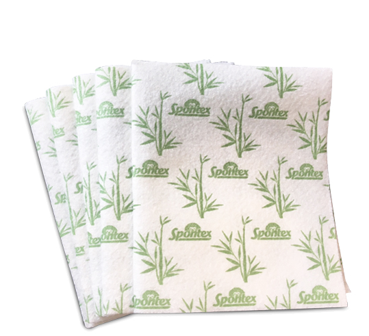 Spontex afwas- en huishoudoekjes bamboe, 5 stuks