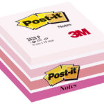 Post-it zelfklevende notitieblokje, 76 x 76 mm, pastel roze tinten