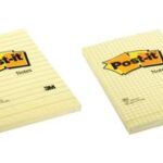 Post-it plaknotities 102 x 152 mm, gelijnd, geel