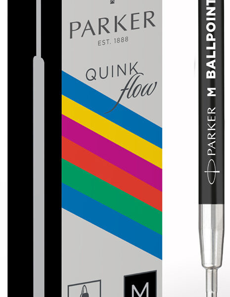 PARKER grootraumvulling balpen QUINKflow BASIC zwart