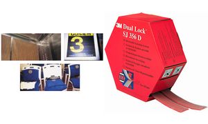 3M Dual Lock flexibele druksluiting transparant