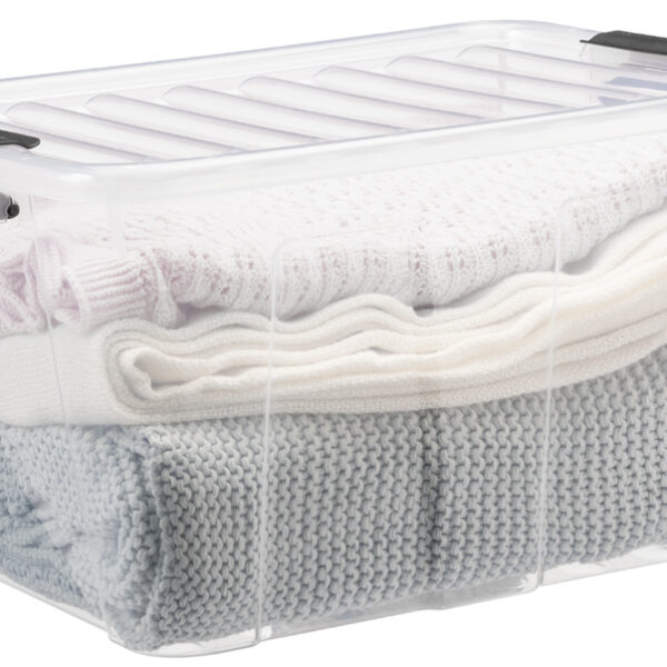 Opbergbox HOME BOX, 30 liter, transparant