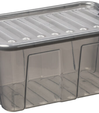 Opbergdoos voor thuis, 8 liter, grijs