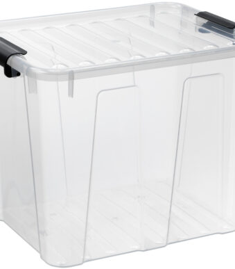 Transparante opbergbox, 40 liter