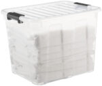 Transparante opbergbox, 40 liter