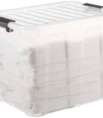 Transparante opbergbox, 40 liter