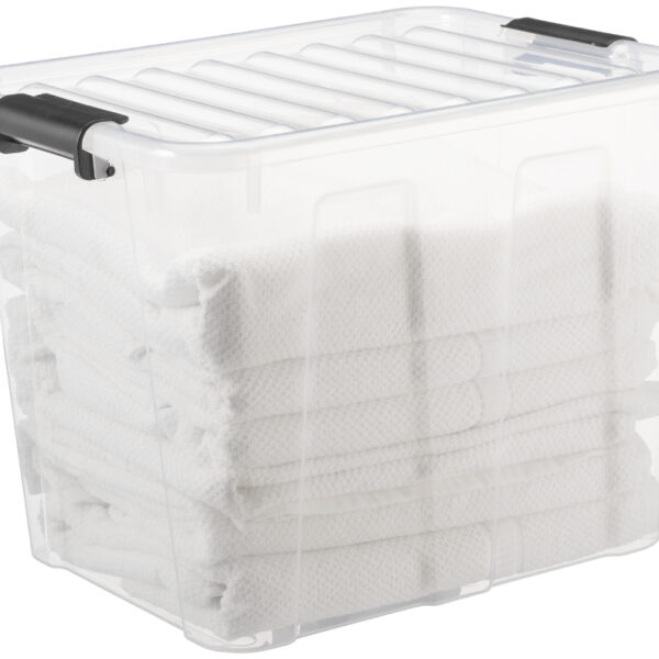 Transparante opbergbox, 40 liter