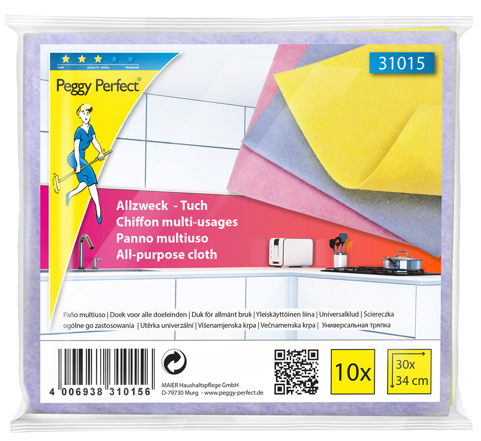 Peggy Perfect vlies allesreinigers, 10 stuks Peggy Perfect vlies allesreinigers, 10 stuks
