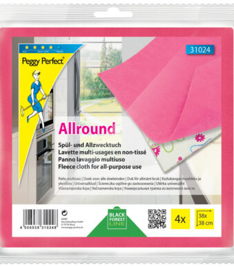 Peggy Perfect afwas- en allesreiniger doekjes roze, 4 stuks