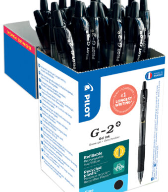 PILOT gelpen G-2 PLUS 05, voordeelpak, zwart