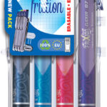 PILOT Frixion Ball Clicker rollerpen set, 4 stuks in etui