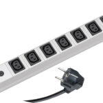 BACHMANN 19 inch stekkerdoos voor datakasten, 8-voudig